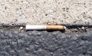 cigarette butt litter