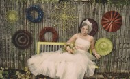 A bride in Shawna Coronado's garden.
