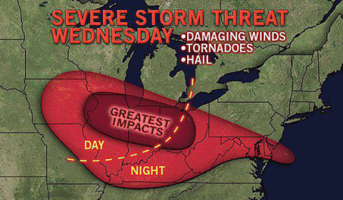 Derecho 2013 Map