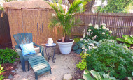 Tiki Hut Shed In Shawna Coronado's Garden