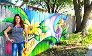 Shawna Coronado and The Graffiti Preventing Pollinator Painted Fence