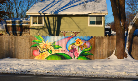 Pollinator Fence Graffiti ExperimentPollinator Fence Graffiti Experiment