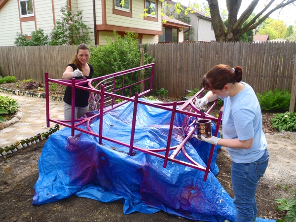 Recycling a Metal Arbor