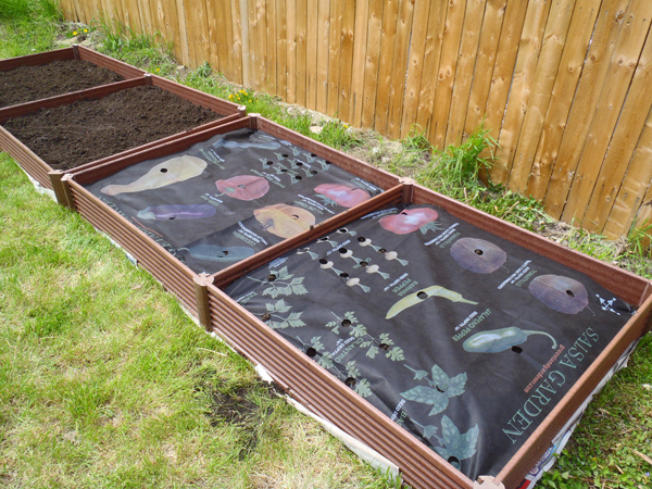 Assembled raised garden beds