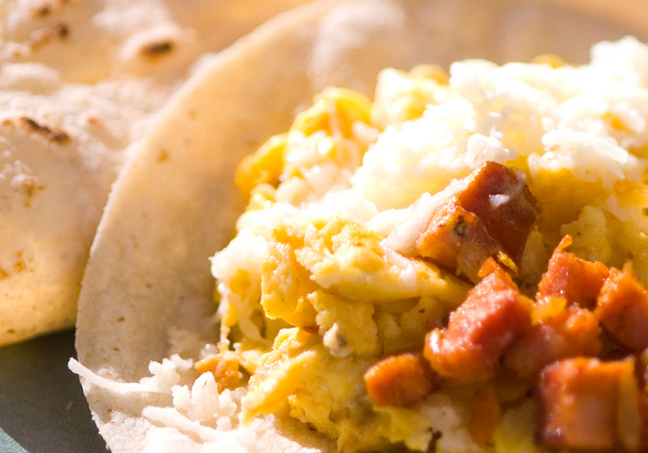 Breakfast Tacos Recipe: How to Make Eggs, Potatoes, Chorizo Sausage, and Fresh Veggie Tacos