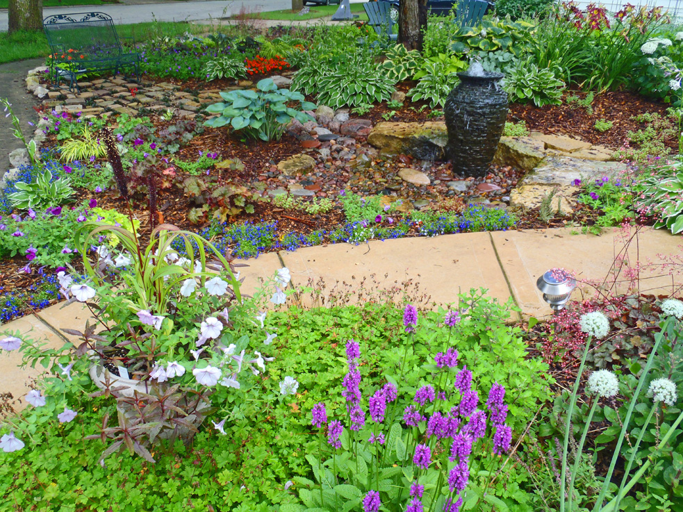 Rainwater cistern in Shawna Coronado's front lawn.