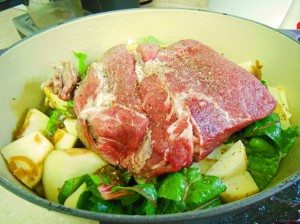 Beef Pot Roast in pan