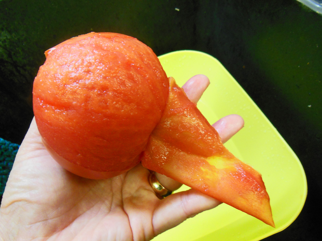 How To Peel or Deskin a Tomato In Less Than A Minute