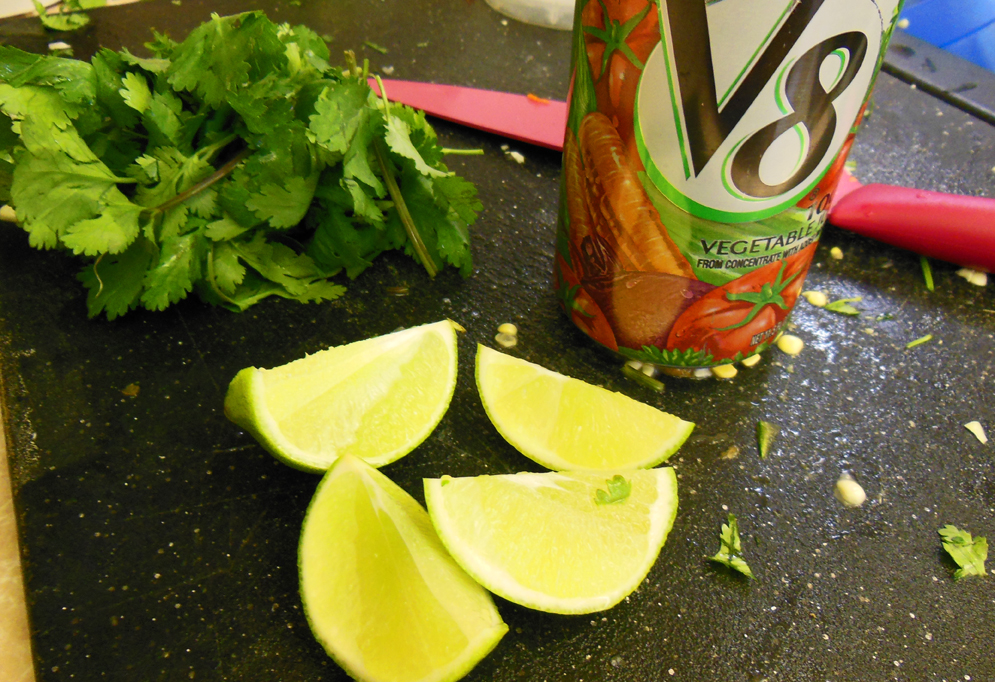 soup lime and V8