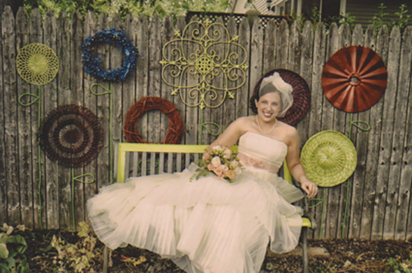 A bride in Shawna Coronado's garden 3