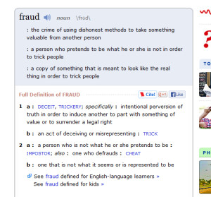 Dex Yellow Pages Fraud Definition