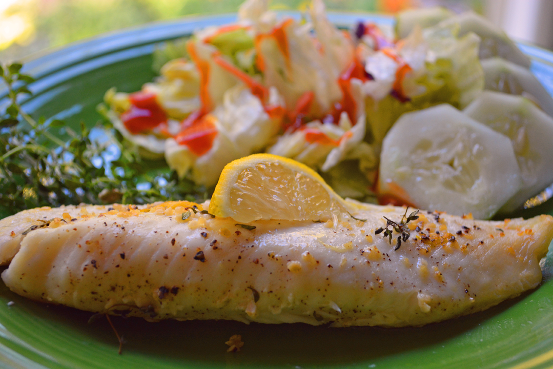 Tilapia Fish Garlic Lemon Thyme Recipe