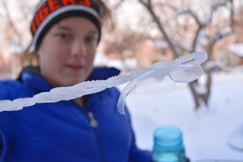 Blowing Bubbles in Minus 45 Degree Temps Frozen Bubble Erodes