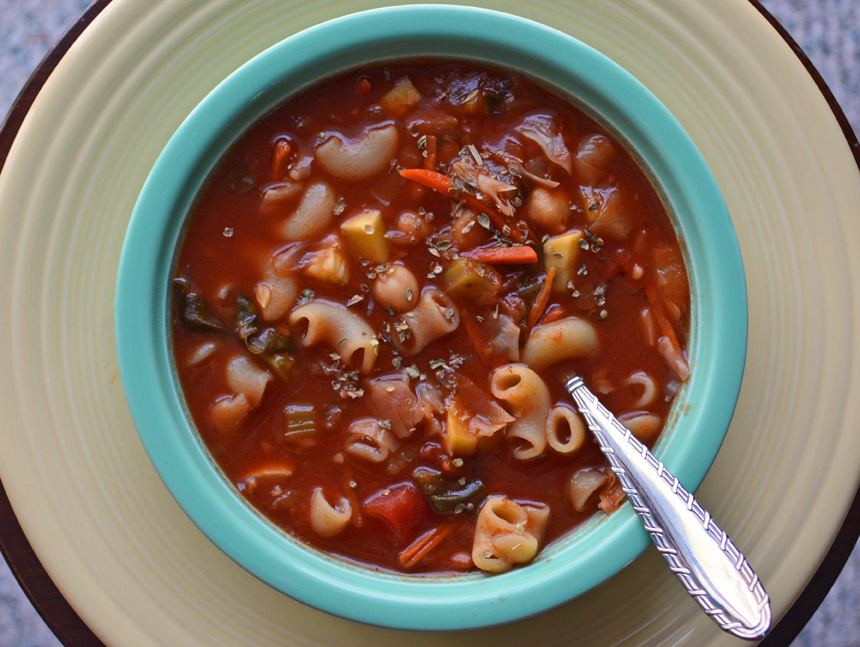 Crockpot Vegetarian Minestrone Soup Recipe