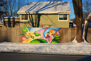 Pollinator Fence Graffiti ExperimentPollinator Fence Graffiti Experiment