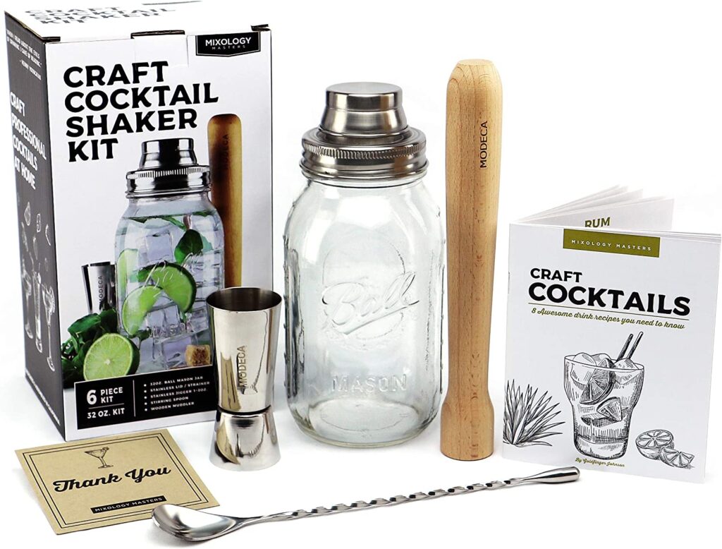 Craft Cocktail Mason Jar Shaker