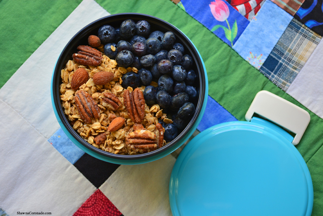 Blueberry Yogurt Nut and Granola Bento Box by Shawna Coronado