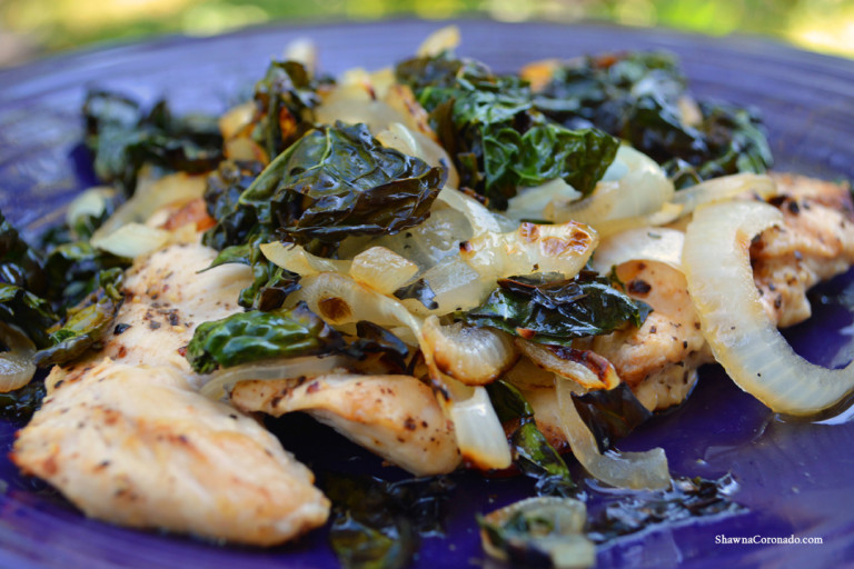 Chicken Kale Onion Grill Recipe