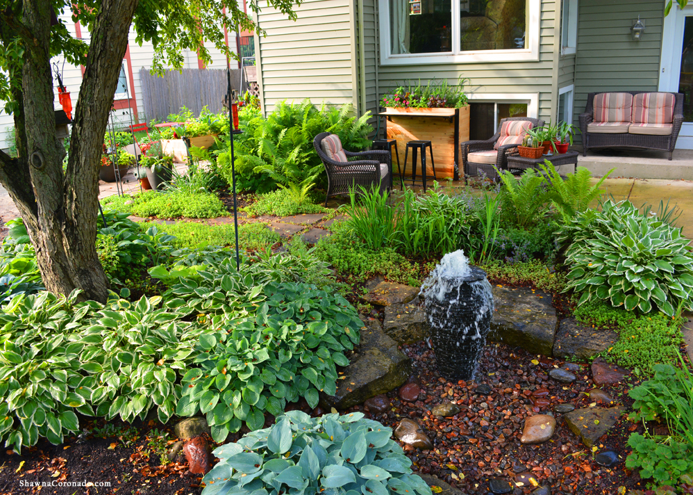 Front Garden and Fountain Photo copyright Shawna Coronado