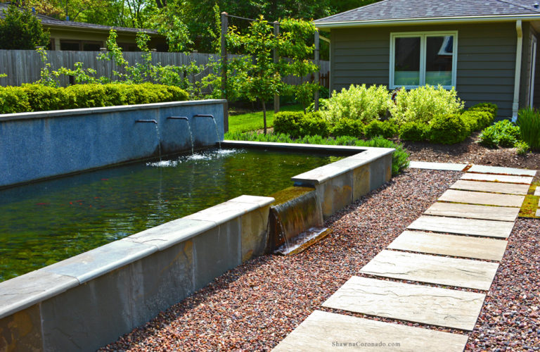 Pond view in suburban Chicago copyright Shawna Coronado