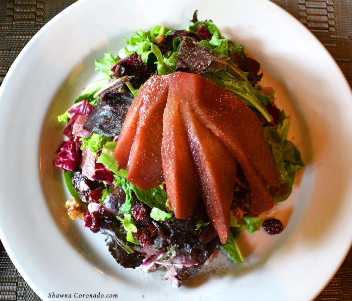 Pear Salad with Cinnamon Apple Cider Vinaigrette copyright Shawna