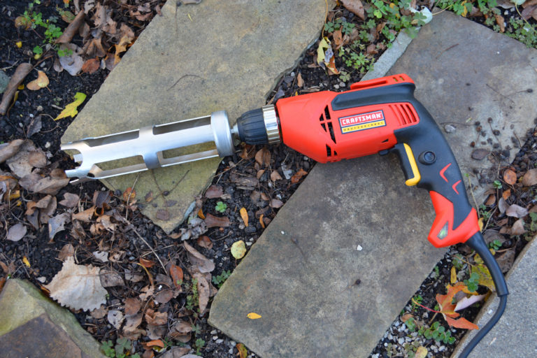 How To Plant a Bulb in the Garden with a Drill