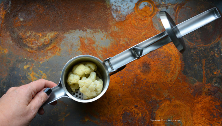 Using a Potato Ricer to Make Cauliflower Rice