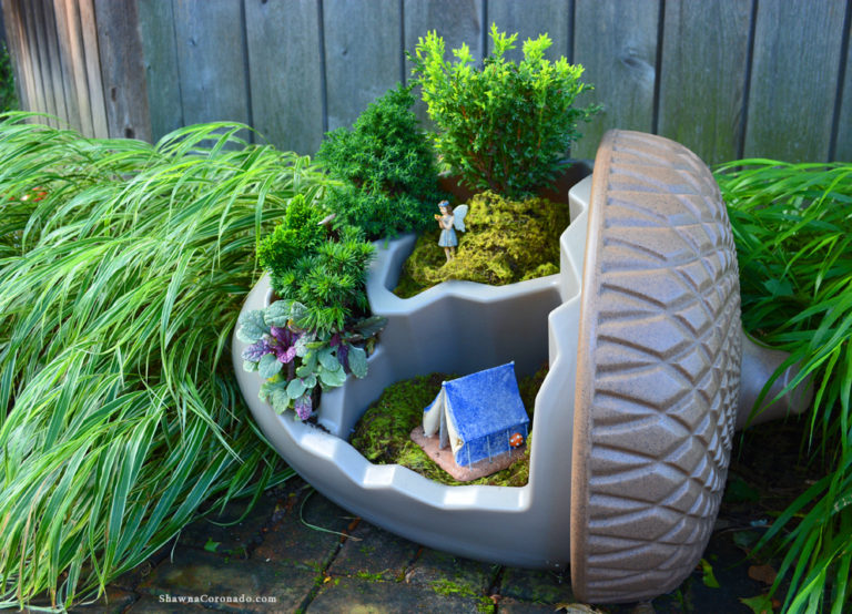 Acorn Garden Container Fairy Garden