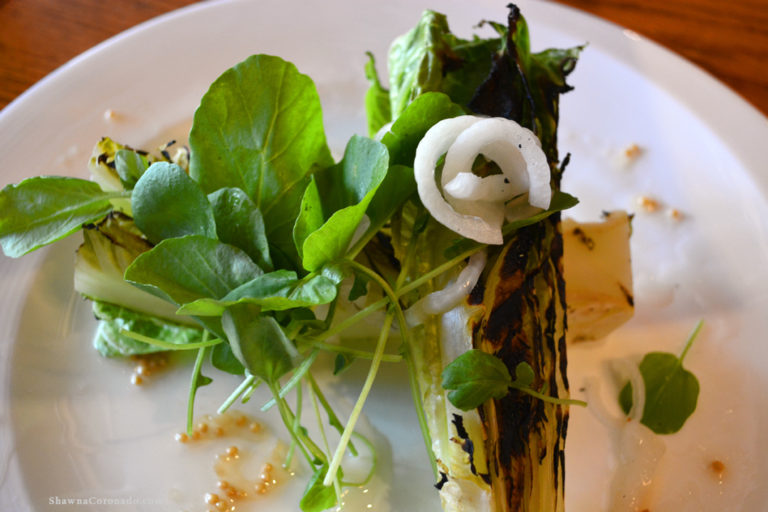 Grilled Romaine Lettuce Salad with Fennel
