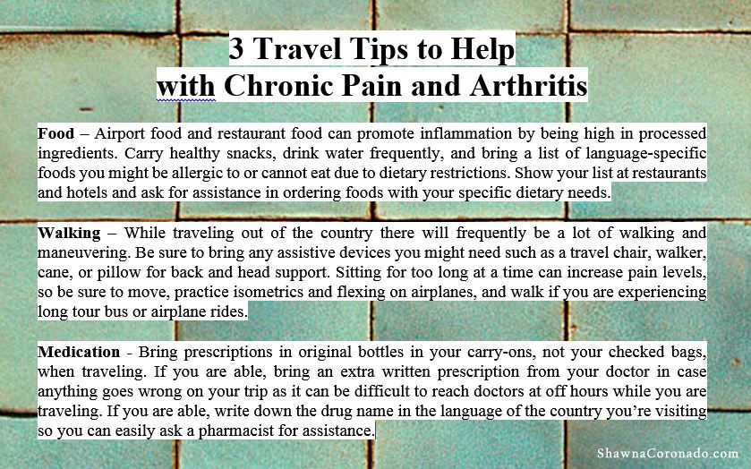 Travel Tips for Chronic Pain and Arthritis