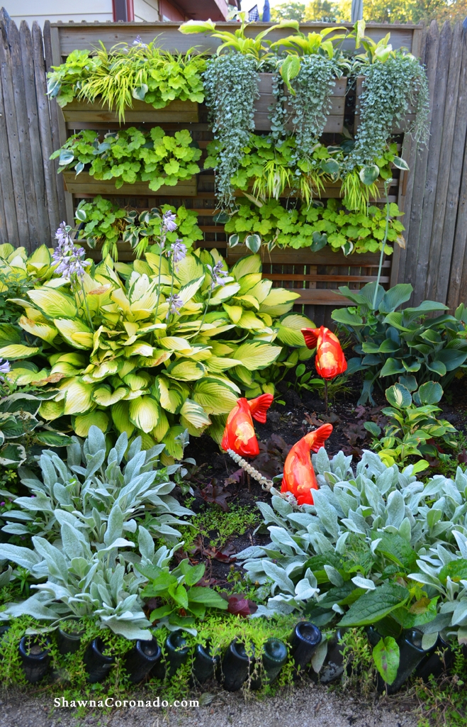 Chartreuse Green and Silver Gray Living Wall photo