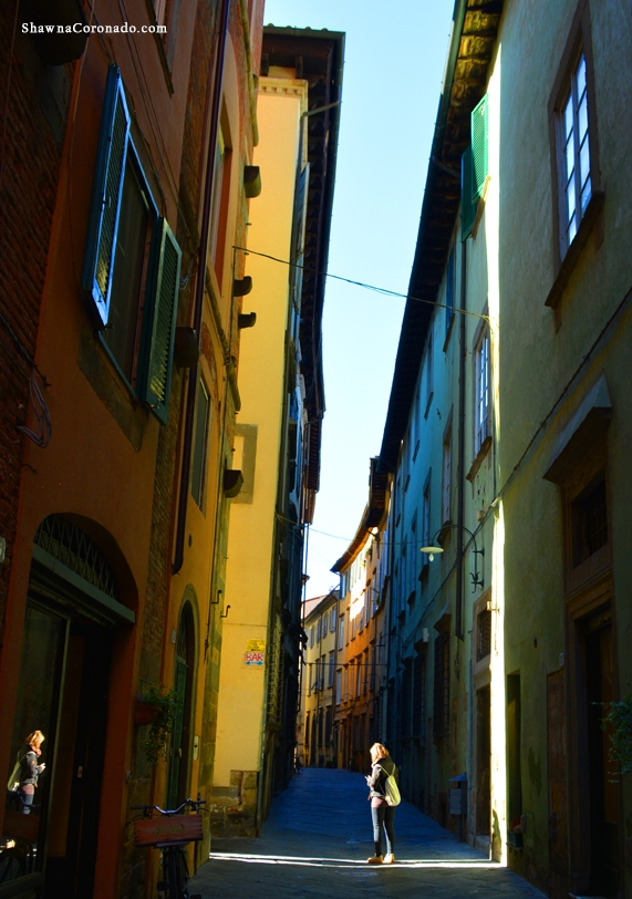 Lucca Italy Street Shadows