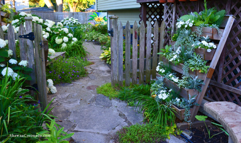 White and Silver Living Wall Garden