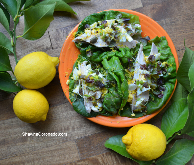 Lemony Chicken Lettuce Wrap Recipe