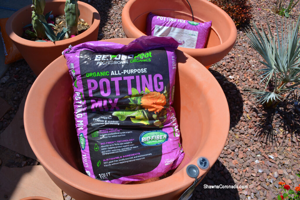 Beyond Peat Potting Soil in container