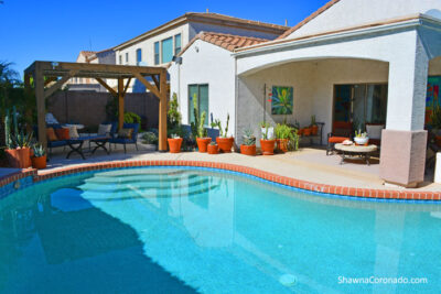 A pergola can provide a lot of shade to a hot sunny patio